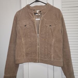 Vintage moto style corduroy zipper jacket by Tommy Hilfiger - Size Large